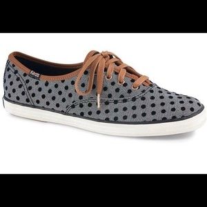 Keds Champion Herringbone Polka dot sneakers 7.5